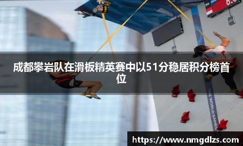 成都攀岩队在滑板精英赛中以51分稳居积分榜首位